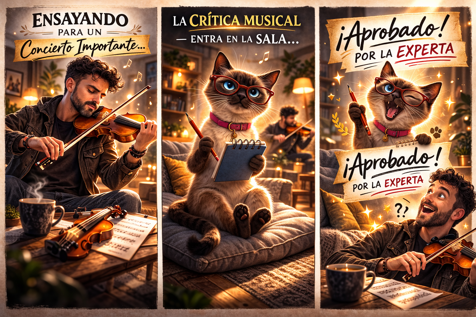 Viñetas: la crítica musical (Mery) entra en la sala y aprueba