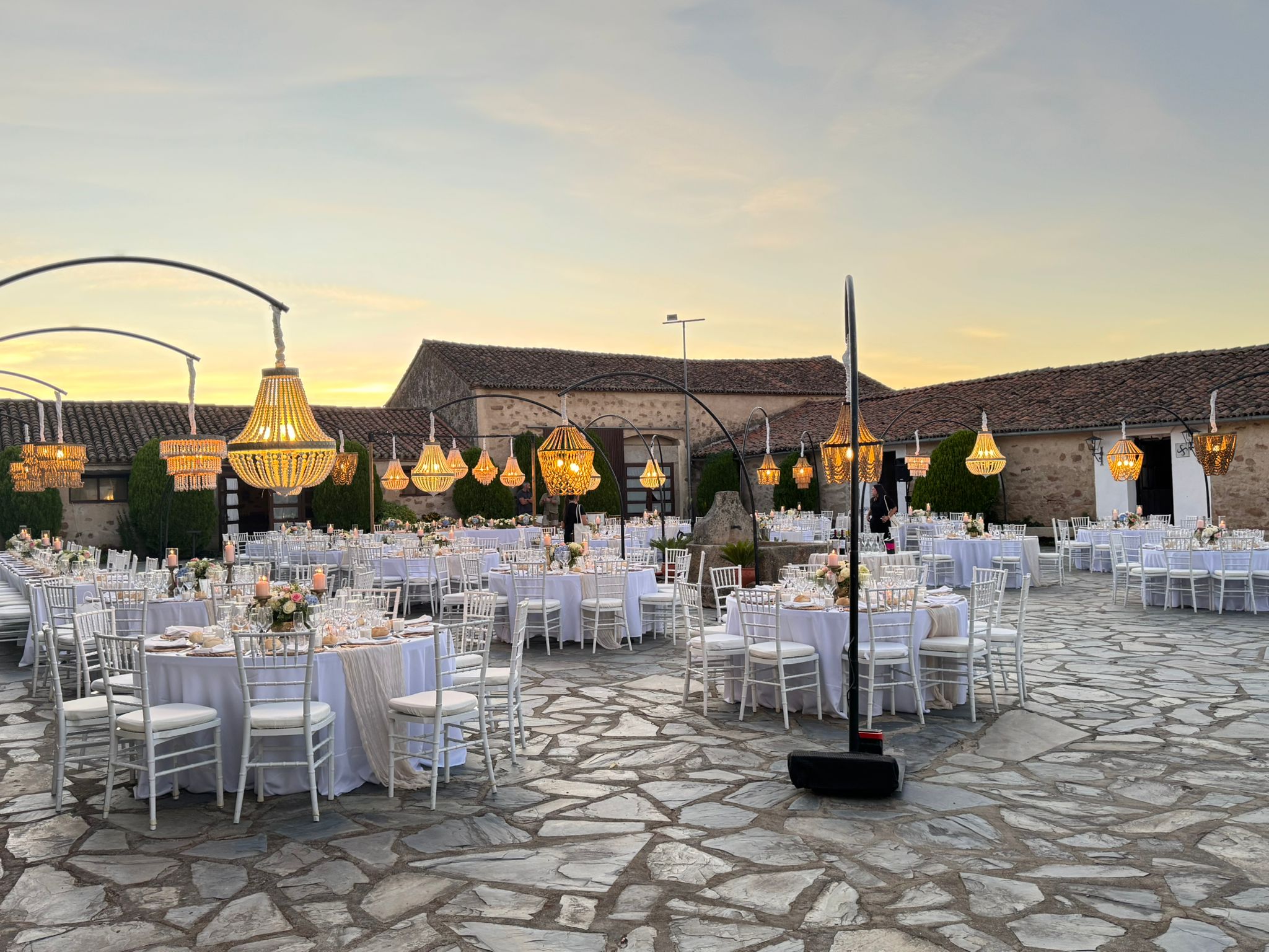 Montaje de banquete Catering San Jorge