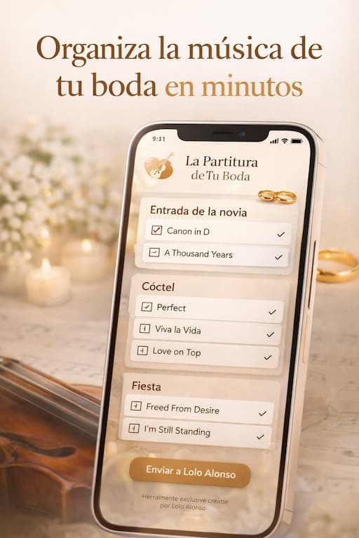 La Partitura de Tu Boda — herramienta exclusiva