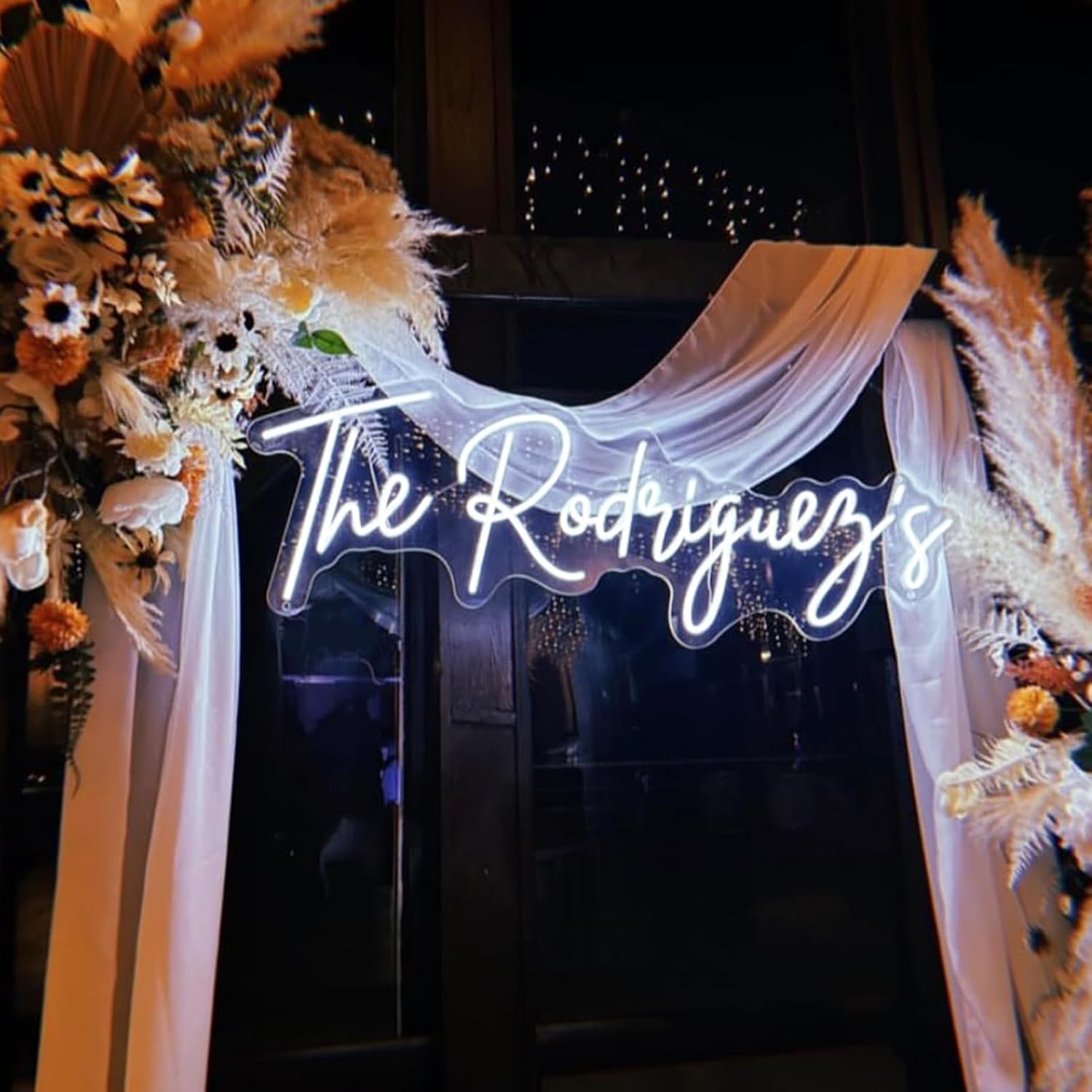 Neón decorativo para fiesta de boda