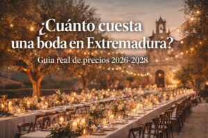 Texto alt Cuánto cuesta una boda en Extremadura guía de precios 2026 2027 2028