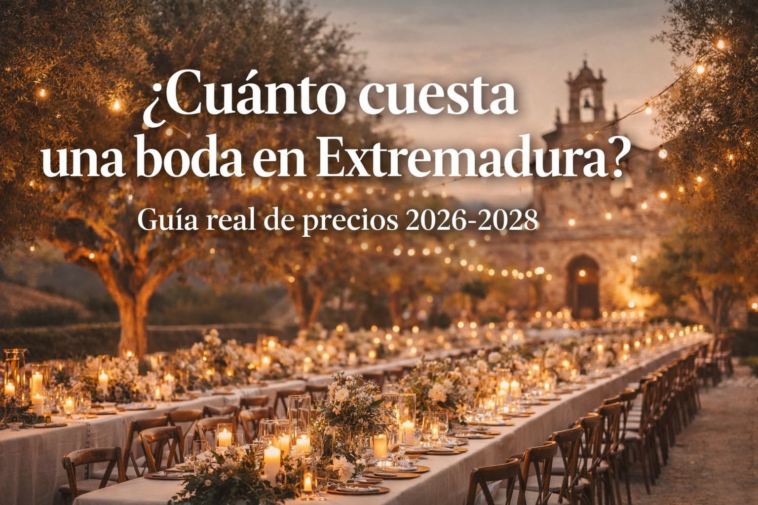 Texto alt Cuánto cuesta una boda en Extremadura guía de precios 2026 2027 2028