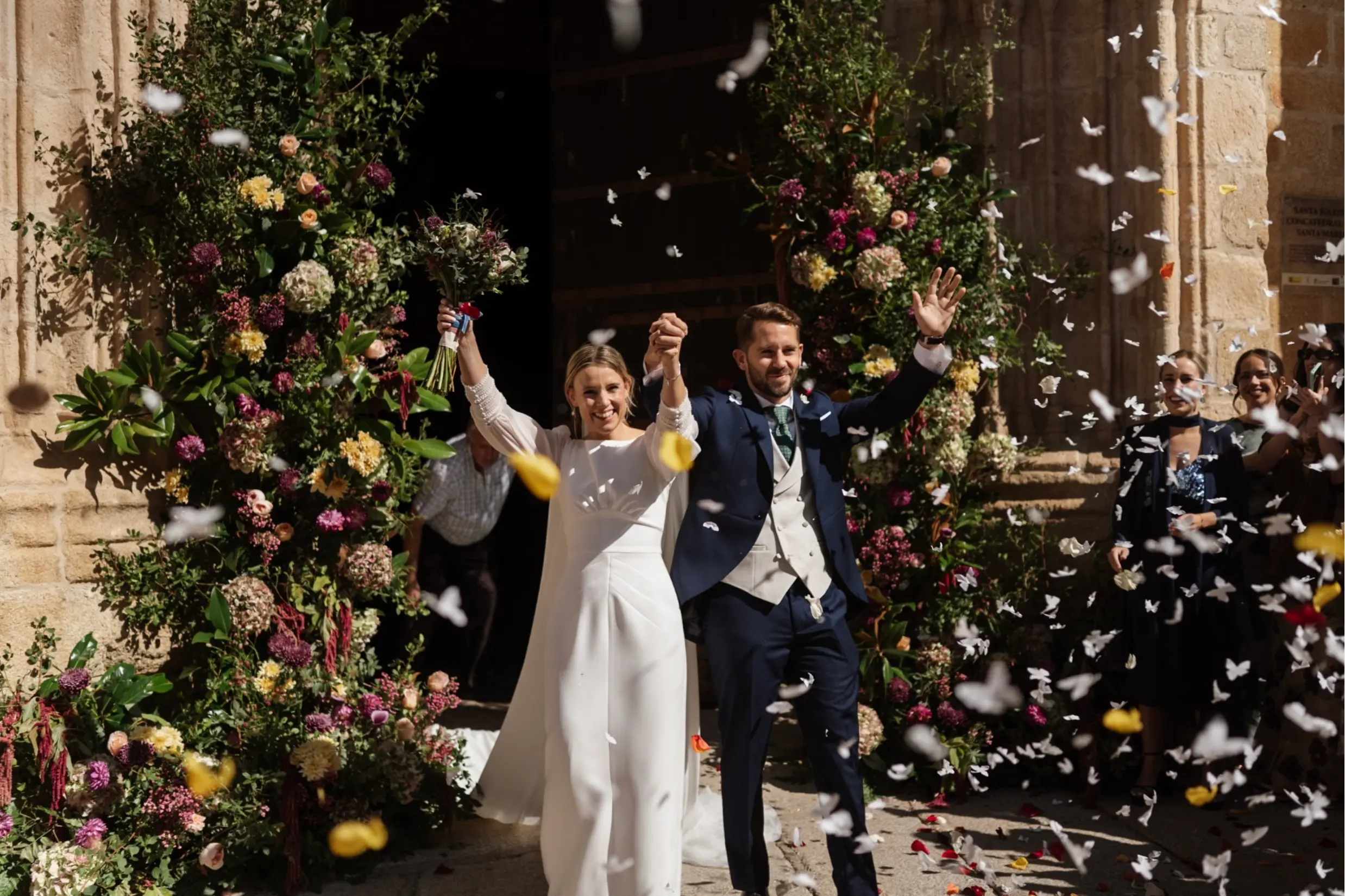 Novios fotografiados por Daniel Vega