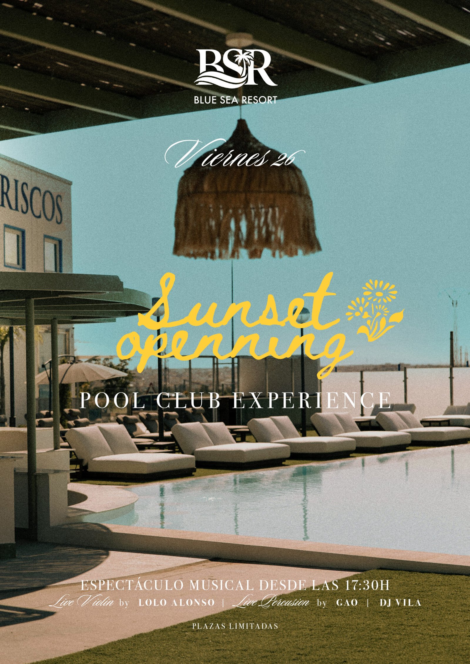 Sunset Opening Pool Club Experience — Blue Sea Resort